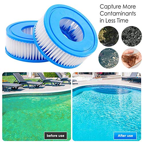 Hulzogul Substituição de filtro de piscina, filtro avançado de banheira de hidromassagem para substi