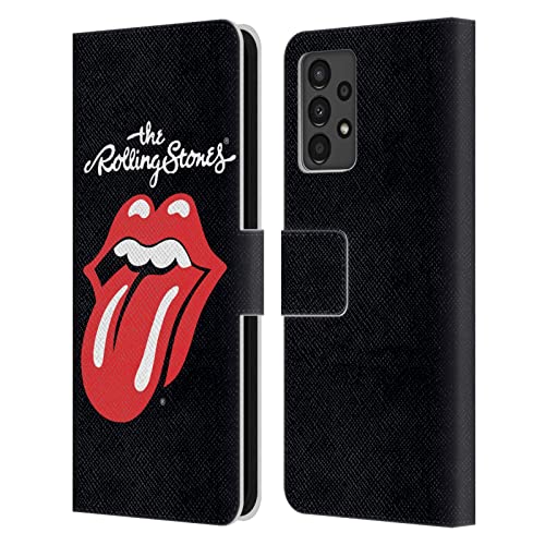 Funda de cuero tipo libro para Samsung Galaxy A13 carcasa de The Rolling Stones Lengua clasica