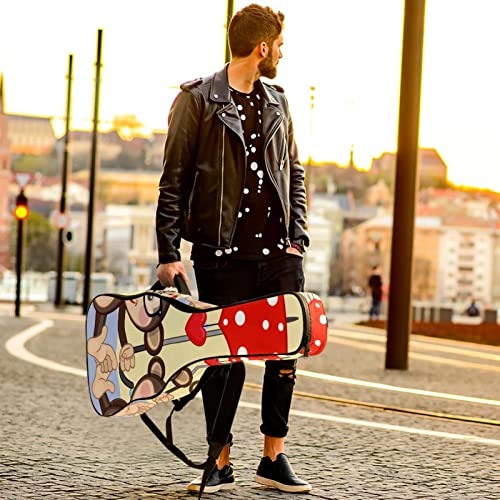 Housse imperméable pour guitare acoustique avec double bandoulière et poche Jaune citron vert, Multicolore 10., 42.9×16… - Les Beatles, Paul McCartney, John Lennon, RIngo Starr, George Harrison Housse imperméable pour guitare acoustique avec double bandoulière et poche Jaune citron vert, Multicolore 10., 42.9x16… – Image 7