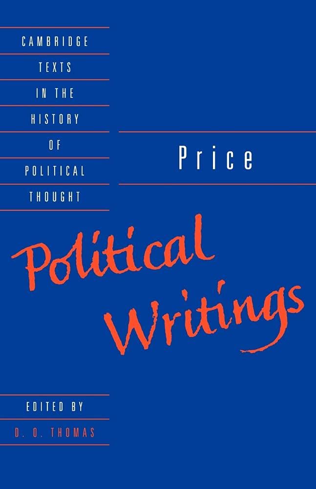 Price: Political Writings (Cambridge Texts in the History of Political Thought)