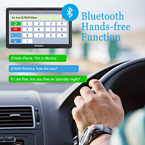 Bluetooth Navi Navigation für Auto LKW PKW GPS Navigationsgerät 7 Zoll mit Freisprecheinrichtung Blitzerwarnung POI… - Image 4