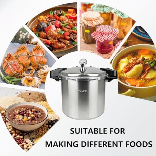 Image of 24 Quart Pressure Canner with Gauge & 9-Piece Canning Supplies Starter Kit - Extra Large Aluminum Pressure Cooker for Canning, Induction Compatible, Safe Home Food Preservation