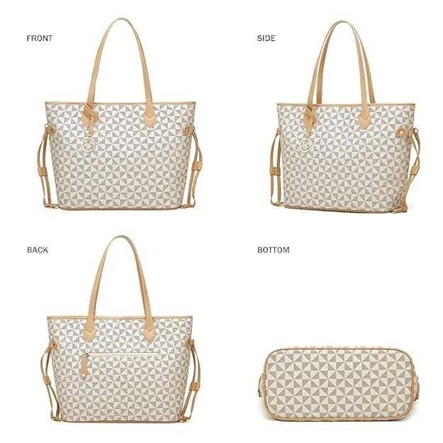 Image of Women's Handbag Tote Bag Premium PU Leather Shoulder Bag with Top Handle & Detachable Strap - Stylish Large Capacity Purse for Office, Casual & Party Use