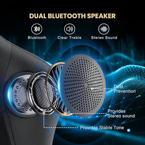 Image of GTPLAYER Titan Pro Inbuilt Bluetooth Speakers Gaming Chair, Immersive Audio Experience for Streaming & Gaming, Ergonomic Chair with Adjustable Neckrest, Lumbar Pillow & Footrest (Grey)