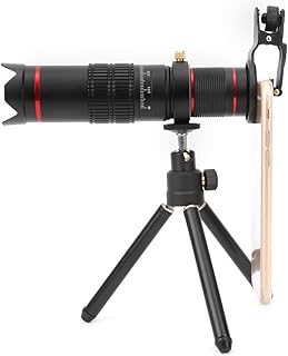 Phone Telescope, Double Setting Aluminum Alloy Material is Durable Long Focusing Telescope Telescope Has a 22x Zoom for Long-Distance Shooting