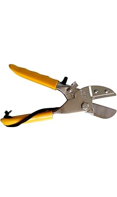 TATA AGRICO Steel Metallic Roll Cut Secateurs (Yellow & Silver) |Garden Roll Cut Pruner |Maintain a razor-sharp edge on 