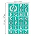 JAJADO Self Adhesive Silk Screen Stencil Letters Stencils Alphabet DIY Stencil, Reusable Silk Screen Printing Stencil Alphabet Templates for Wood/T-Shirt/Greeting Cards/Mailbox DIY Art Crafts