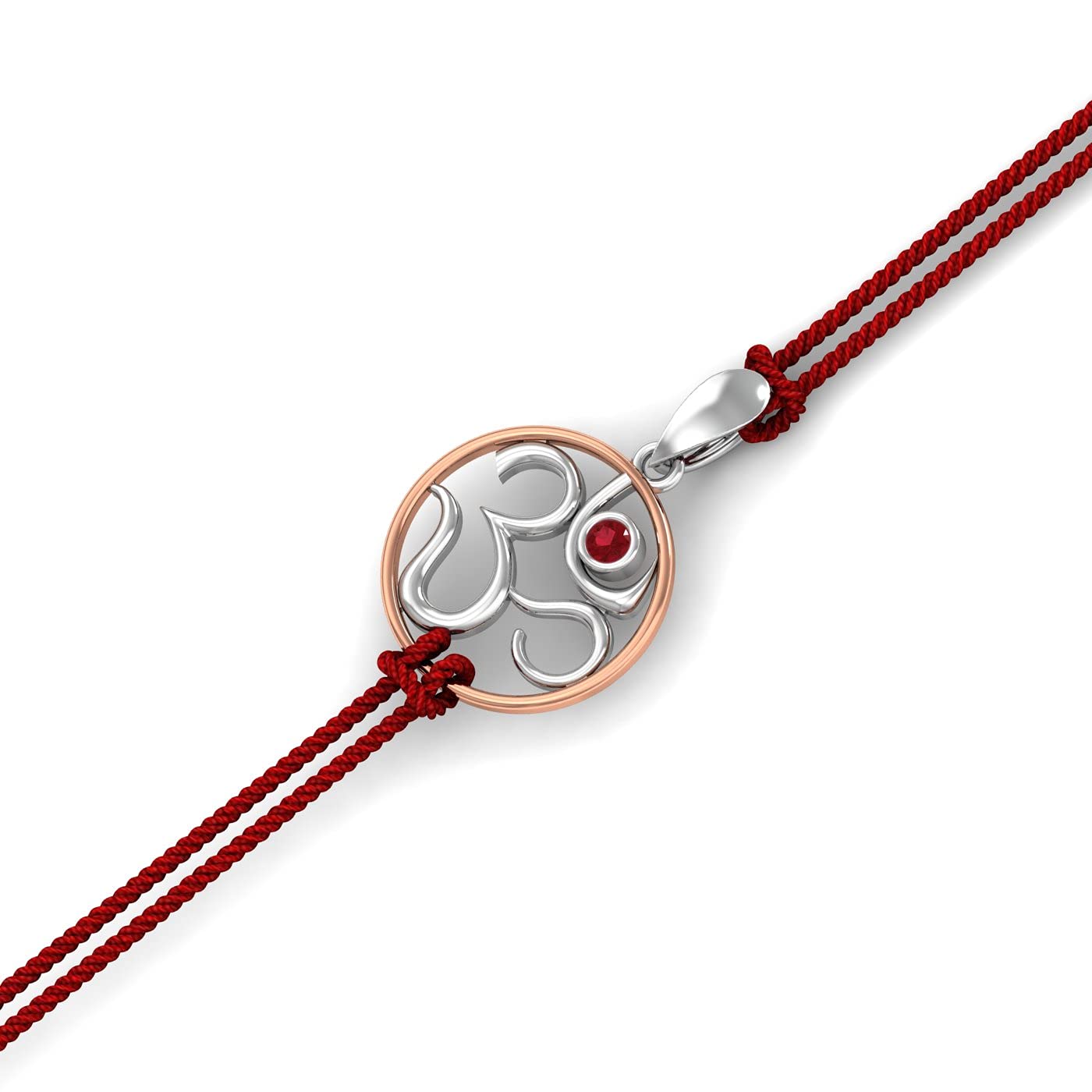 Om 925 Sterling Silver Rakhi Bracelet for Raksha Bandhan For Brother-image-25