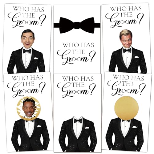 Bridal Shower Games, Who Has The Groom Scratch Off Cards, Luxury Bridal Shower Games, Bachelorette Party Games for Adults, Wedding Reception Games, Bridal Shower Decorations & Party Favors-A3