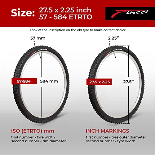 Pneu VTT 27,5 pouces Fincci pour Enduro et Hybride - 2