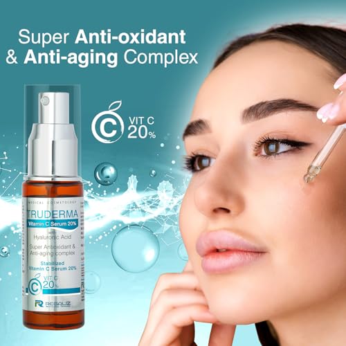 REGALIZ Truderma Vitamin C Serum 20% with Hyaluronic Acid | Anti-Aging, Brightening & Hydrating Formula | 20ml - Image 3