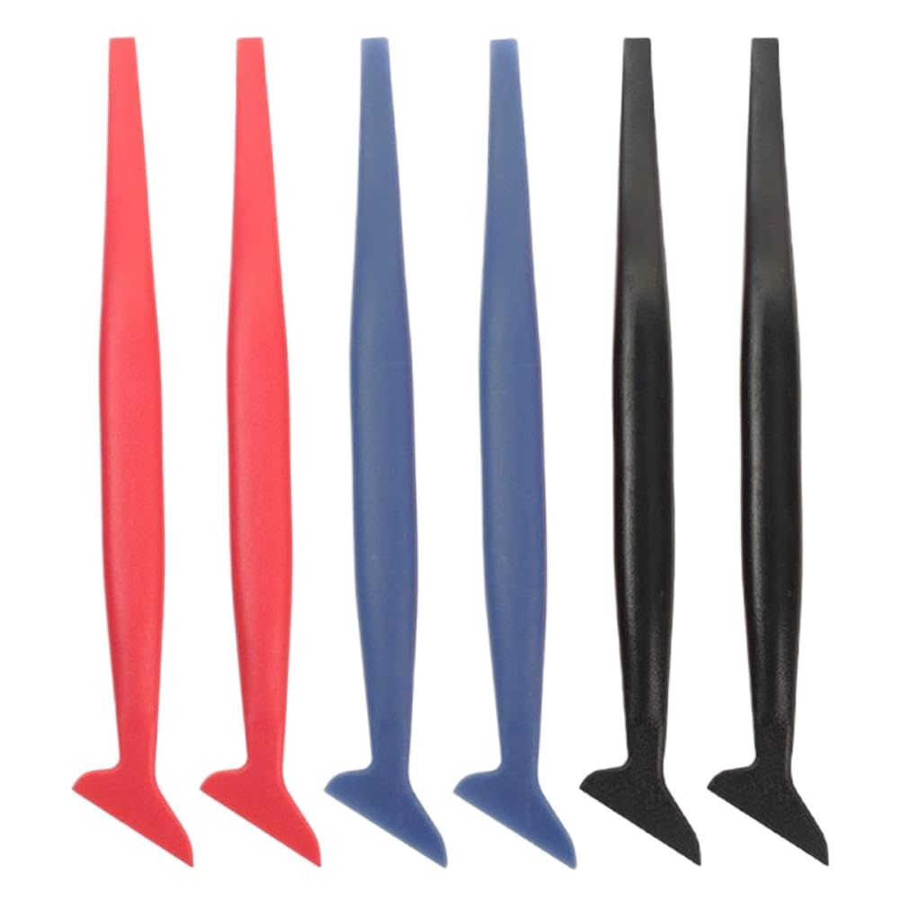 Auto Folienrakel Set mit Kurven und Schlitz für Fahrzeugfolierung(6pcs)