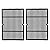 Sente Grid Grate Replacement for Charbroil, Coleman, Kenmore, Master Forge, Thermos, Uniflame, Master Forge and Others, 2-Pack Porcelain Coated Cast Iron Cooking Grid(13 1/8" x 18 1/4" Each)