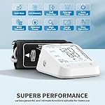 Blood Pressure Monitor Automatic Upper Arm Bp Machine for Home Use | Large LCD display, 2×99 memory, Adjustable cuff, Storage bag included, Tensiometre arterielle