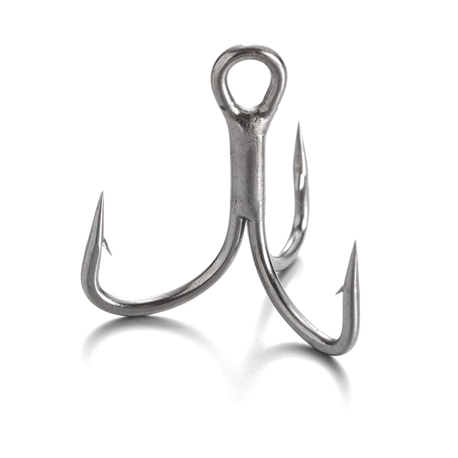 Angel-Jig-Haken, Angelhaken, for Harte Kurbelköder, Zink-Nickel-Drillinge, große Unterschiede, kurzer Schaft, 4 x Starke, hochfeste Haken, Angelhaken aus Hi-Carbon-Stahl (Color : Zinc Nickel, Size :