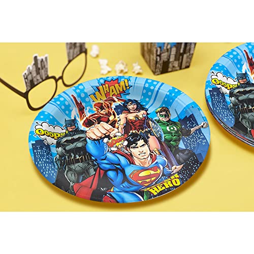 Phoenix Party 12 Guests Hero Party Plates, Hero Theme Party Supplies, Birthday Decorations, Disposable Paper Plate, 9 & 7 Inch #TOP4