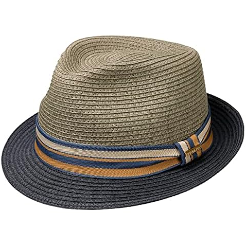 Stetson Sombrero de Paja Licano Toyo Trilby con Protección UV Cover
