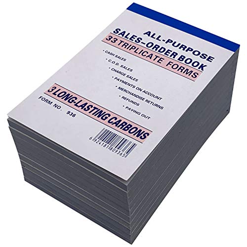 Lot Of 10 Sales Order Book 33 Triplicate Forms Carbonless 3 Copy's #TOP2