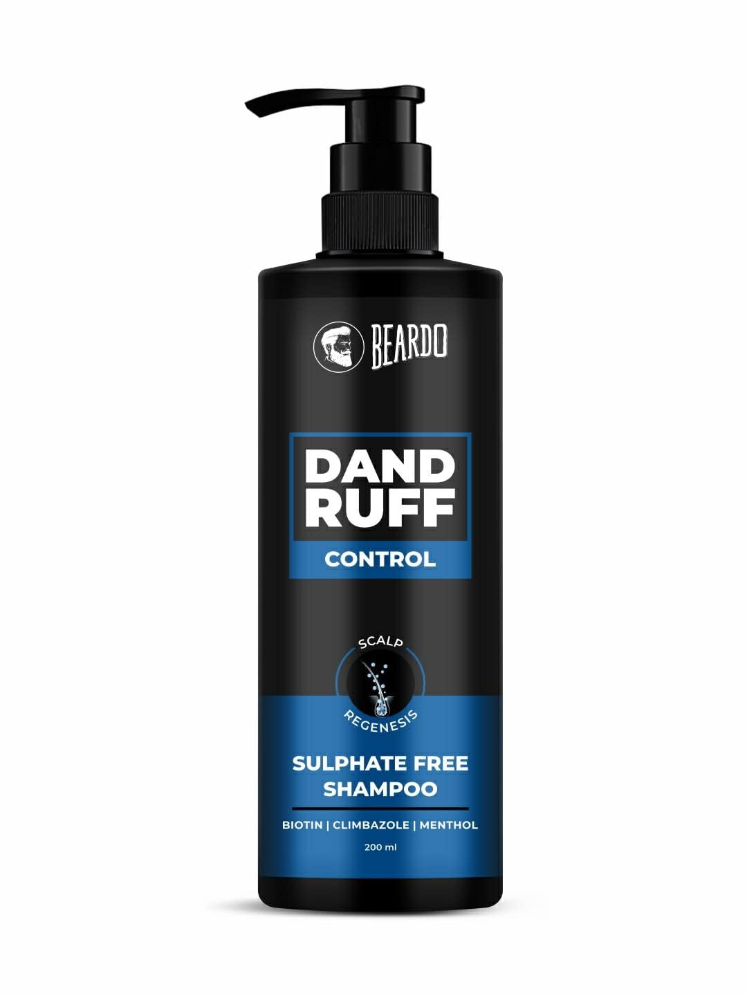 Beardo Dandruff Control Sulphate Free Shampoo for men 200 ml | Anti Dandruff | Sulphate and Paraben Free | Climbazole, Menthol & Biotin for Dandruff Control & Itchy Scalp-image-33