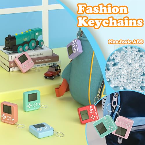 DJMUMU 18PCS Video Game Keychain 6 Colors Gamer Kids Party Favors Bulk Party Supplies for Kids Classroom Prizes - Image 4