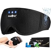 MUSICOZY Sleep Headphones Bluetooth Sleep Eye Mask for Sleeping, Wireless Music Sleeping Masks He...