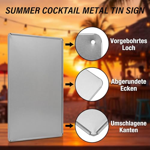 Aperol Retro Blechschild, Aperol Geschenk Cocktail Deko, Aperol-Spritz Blechschilder Retro Wanddekoration Cocktail Metallschild Sprüche landhausstil Deko für Bar Küche Wohnzimmer