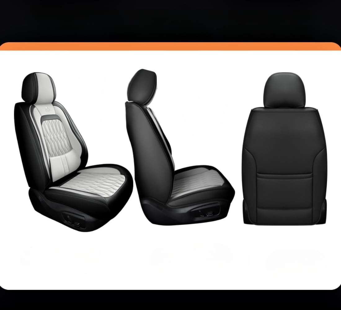 DESIAR Pokrowce na siedzenia samochodowe Seria do Mitsubishi Pajero 4 2 Sport Outlander XL ASX Montero akcesoria Lancer 9 10 Carisma Kompatybilny pokrowiec na fotel samochodowy/pomarańczowy