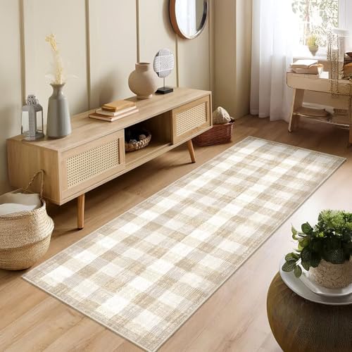 COLORPAPA Checkered Area Rug