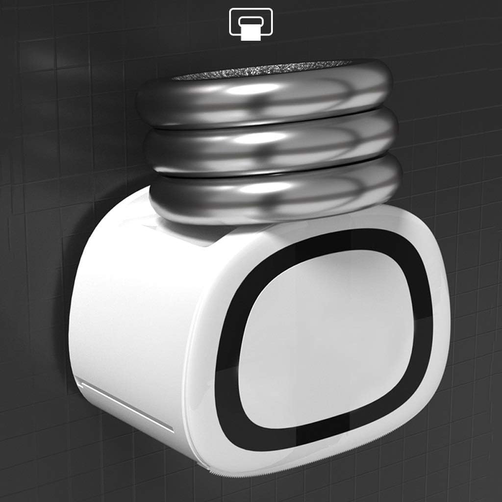 Toilet Roll Holder Waterproof Toilet Paper Holder Kitchen Paper Holder Tissue Paper Holder for Bathroom Kitchen Bedroom