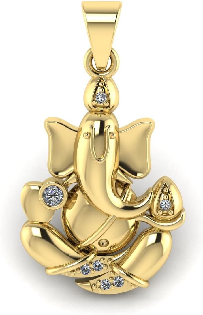 Lord Ganesha Hindu God Spritual of Fortune Charm Pendant