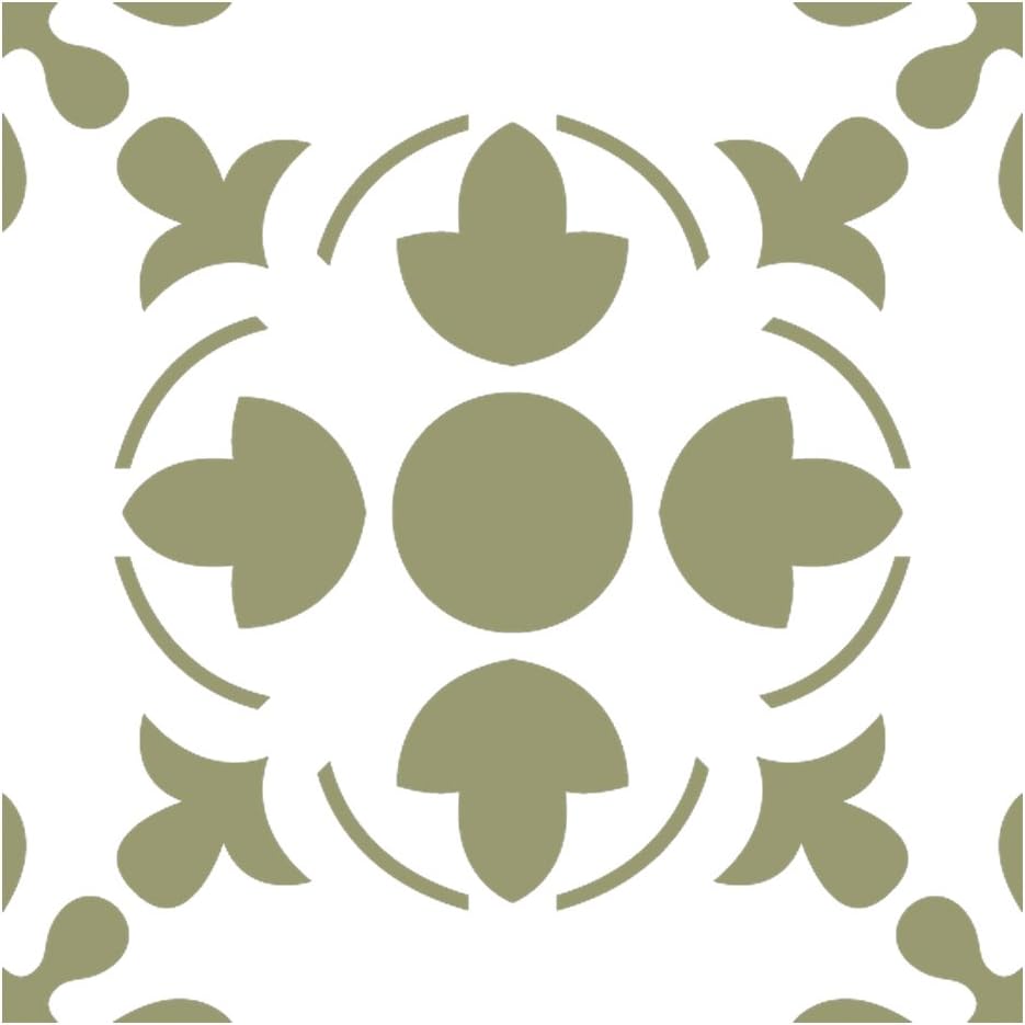 Wall Stencils Damask Tile Stencil for DIY Decor Faux Reusable Template V0032 (X-Large)