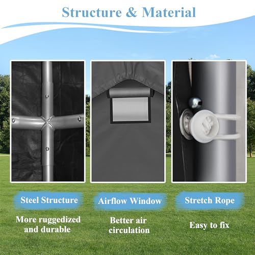 Howsvn CWG 8X14 Ft Outdoor Storage Shelter thumb #5