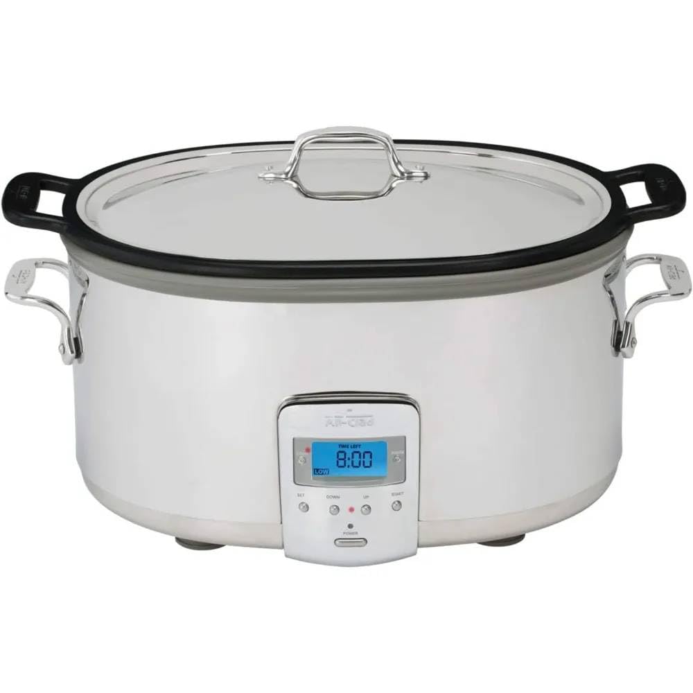 ‚7-Quart Stainless Steel Electric Slow Cooker with Programmable Timer & Aluminum Insert ‚¨ Effortless Cooking for Busy Lives-image-24