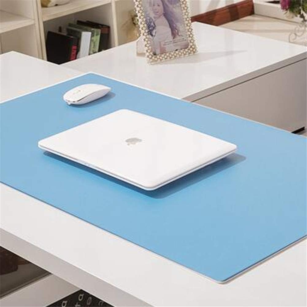 LL-COEUR Multifunctional Office Table Mat Leather Computer Desk Pad Waterproof Mouse Pad 3.5mm (White, 800 x 500 x 3.5 mm)
