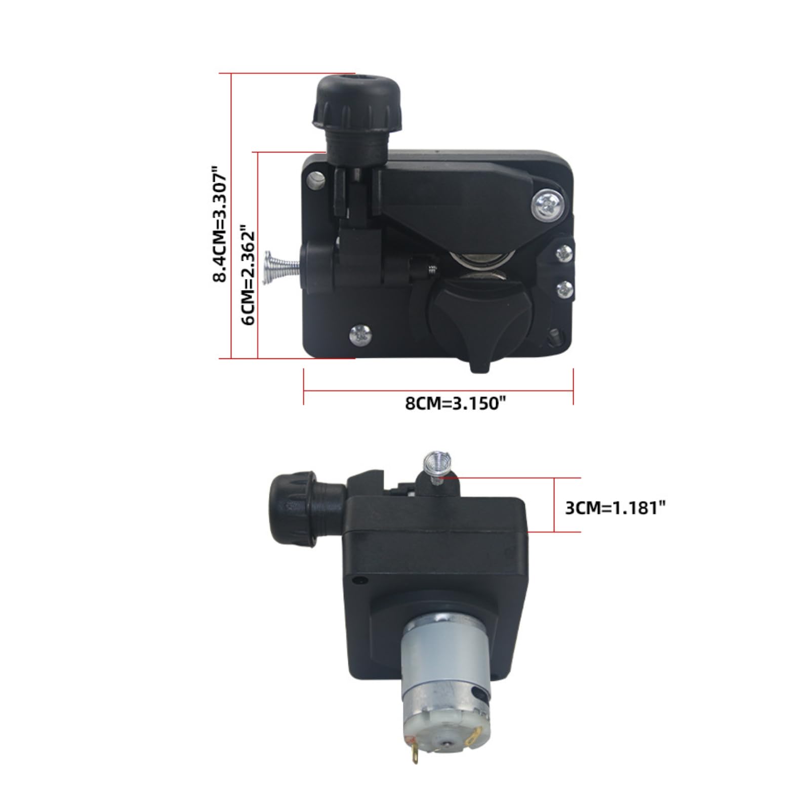 Milageto Dévidoir de Moteur Assemblé Moteur d'Alimentation Fil Module de Dévidoir Ensemble d'Entraînement Structure Compacte Serviceable avec Vis Apparentes, style to 2
