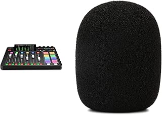 RØDE RØDECaster Pro II All-in-One Production Solution for Podcasting, Streaming, Music Production and Content Creation, Black & WS2 Pop Filter Wind Shield