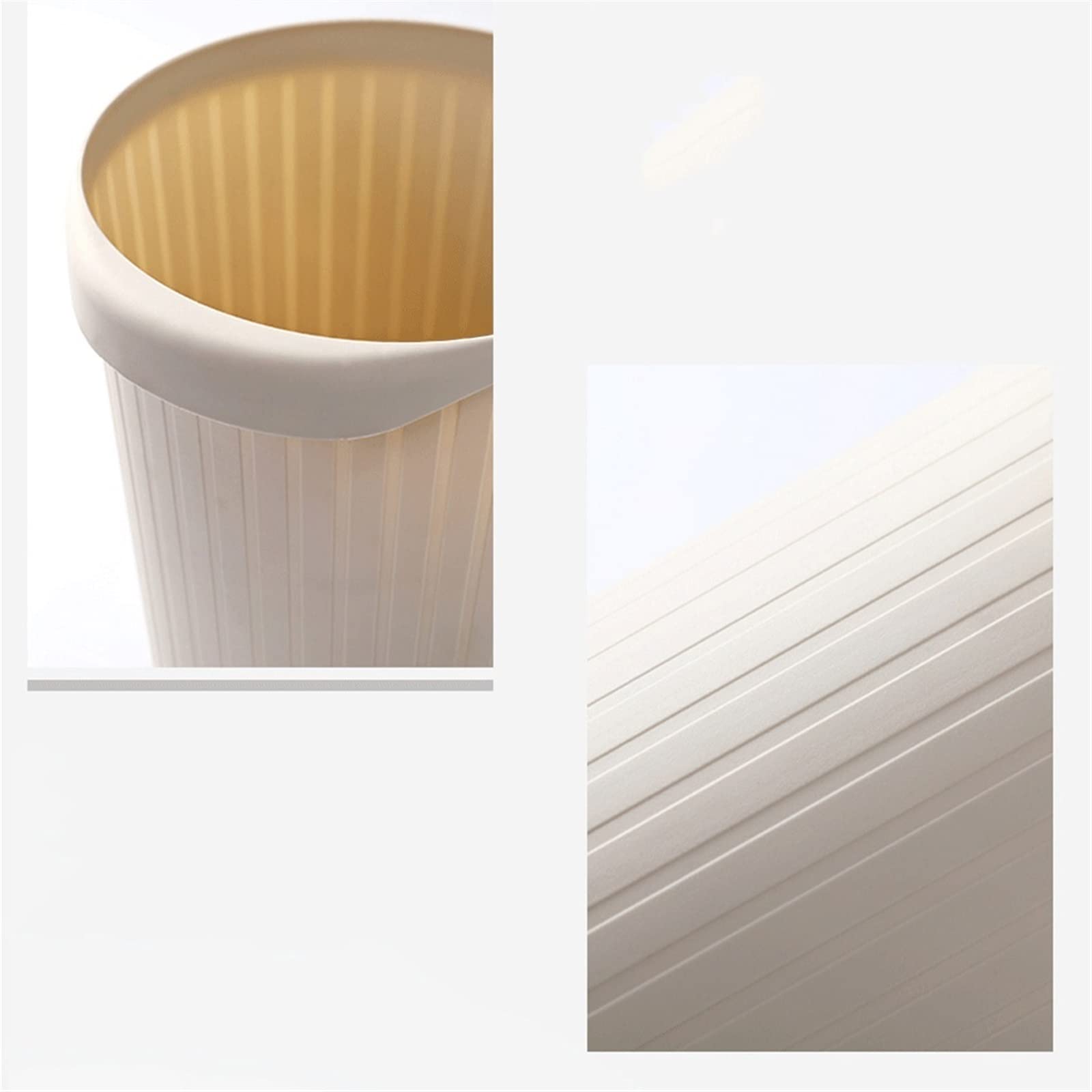 Cestino per rifiuti da Cucina, 10 Litri, per casa, Soggiorno, in plastica, per Cucina, Bagno, Ufficio, Senza Coperchio, Cestino per la Carta straccia.