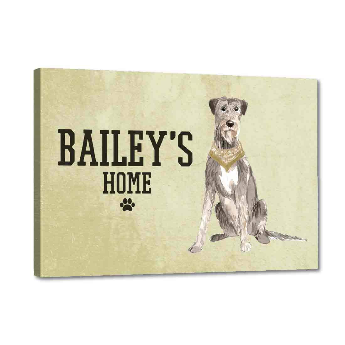 Nutcase - Personalized Beware of Dog Sign Board - Customized Name Plate - Scrufy Loving Dog-image-15