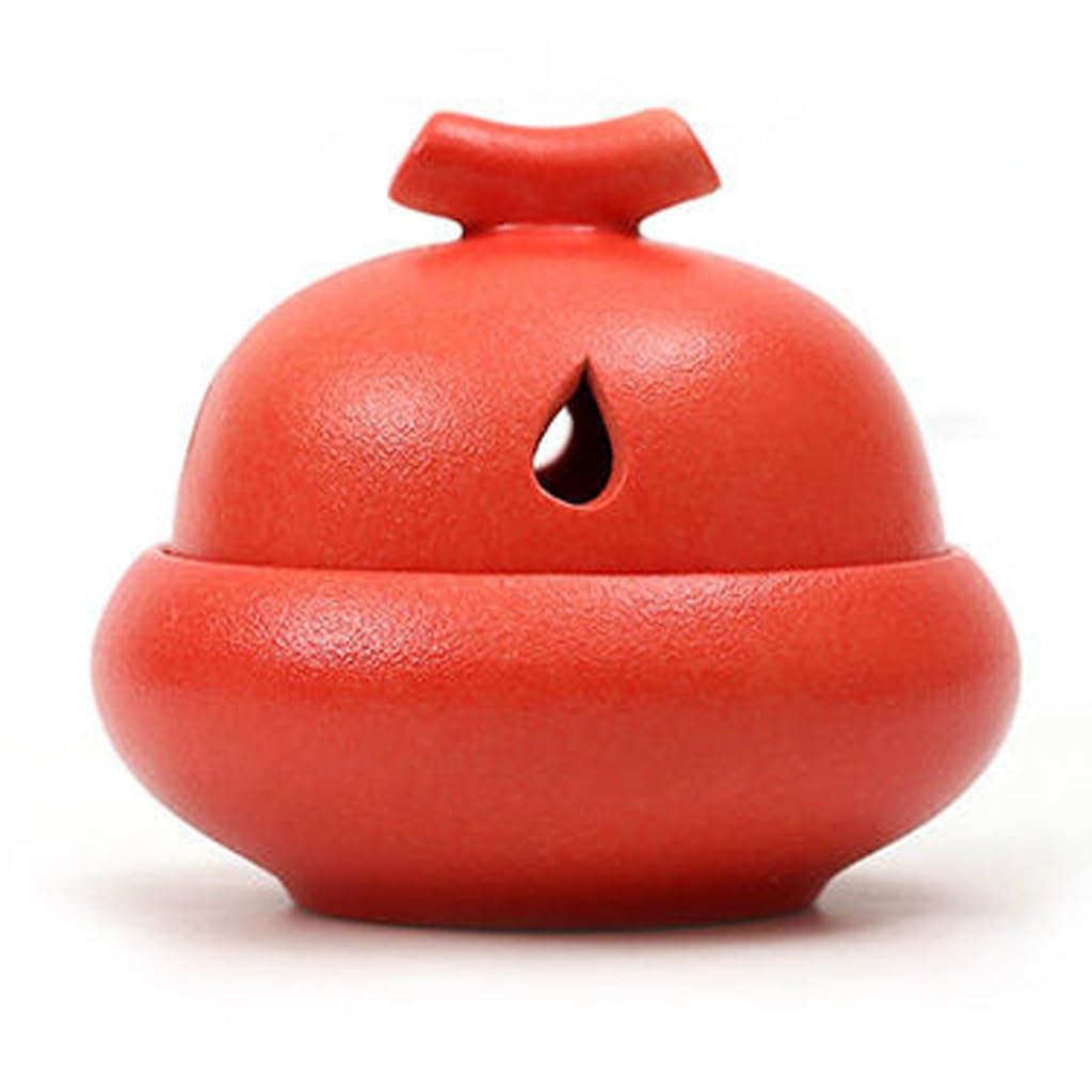 Incense Holder Base Retro Ceramic Small Incense Furnace Household Stove Sandalwood Indoor Aromatherapy(B)