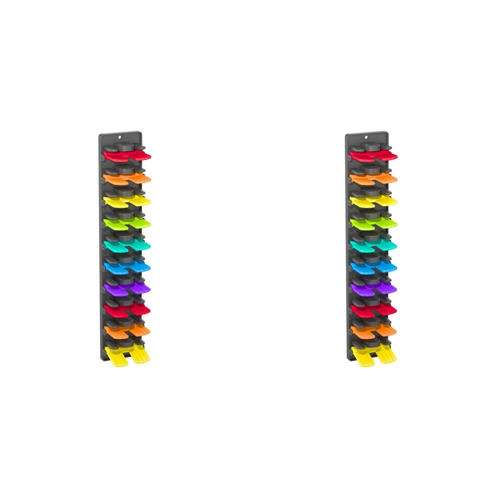 Aundhegrtt 2X Hat Organizer for Baseball Caps with Built-in Spring Clips - Wall Mount Closet Hat Rack Holder
