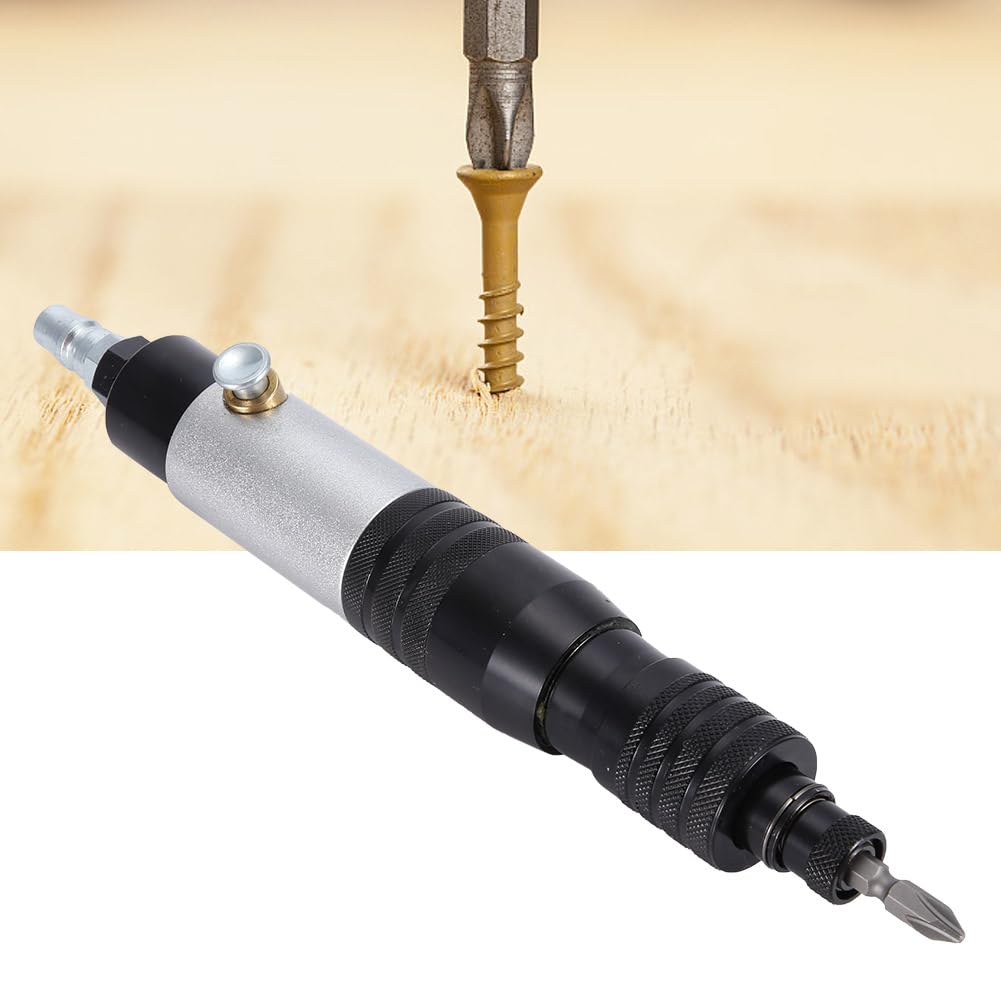Tournevis Pneumatique Entièrement Automatique Visseuse Pneumatique 1/4" Outil de Vissage Pneumatique CW/CCW 1200 tr/min Industriel (2-4N.M)