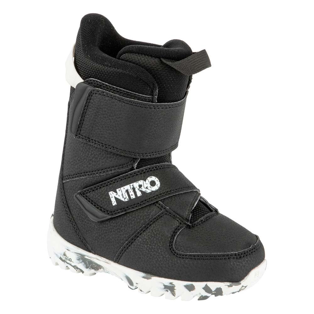Nitro Rover QLS Snowboard Boot - 2022 - Kids' Black/White/Charcoal, 2.5