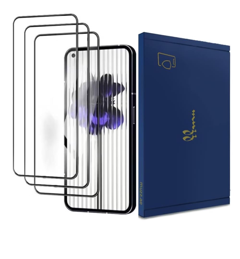 Screen Protector for Nothing Phone (1) 2022, 3-Pack HD Tempered Glass, Full-Screen Protection, Scratch Resistant, No Bubble, Clear (Nothing Phone (1) 2022)