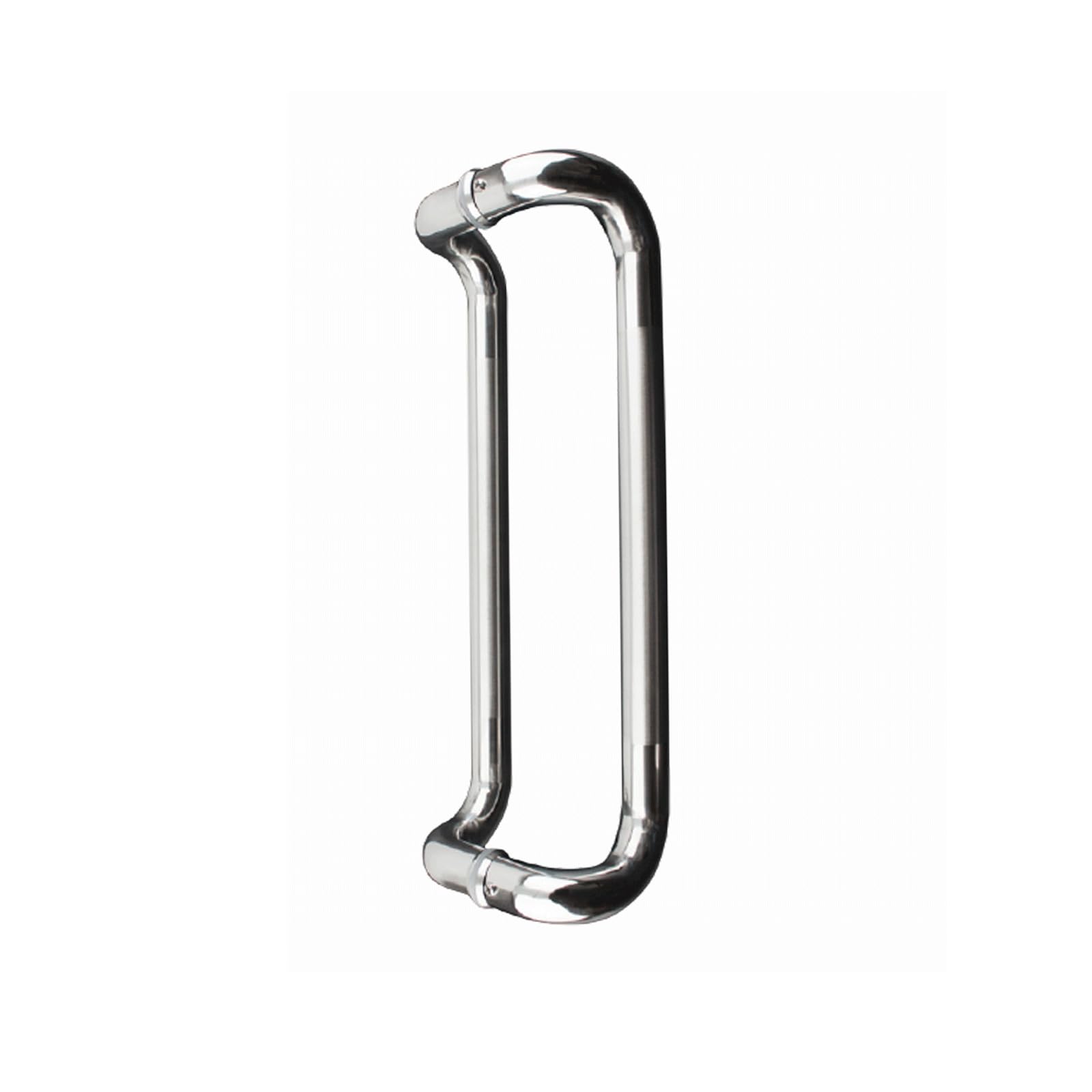 Poignées de porte en verre acier inoxydable 762mm double bouton