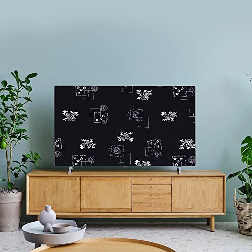 Image of Glassiano Marigold Dustproof Printed 50 inch LED TV Cover Screen Protector Compatible for All Models, Print 18