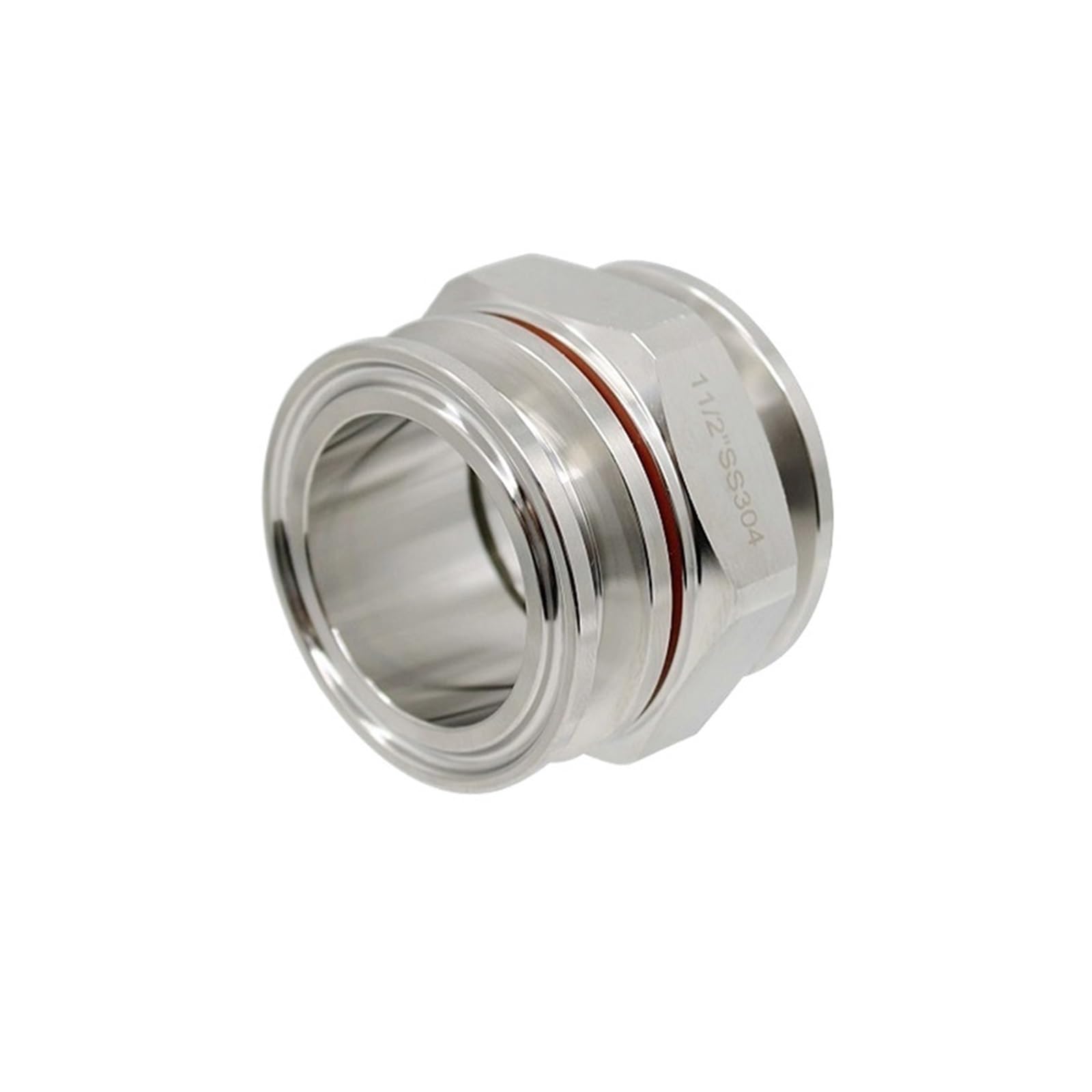 Bhbhcpzgr One Color 1.5" Tri Clamp Weldless Bulkhead Fittings Kettle Inlet Outlet Water Tank Tri Clamp Connector