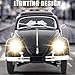 Kodbiby Remote Control Car, 1:16 Scale Classic Beetle 1950 Model Toys Car for Teens, 2.4GHz 4CH RC Car Rear Wheel Drive with LED Ligjhts and Rechargeable Battery, Birthday for Teens Adults