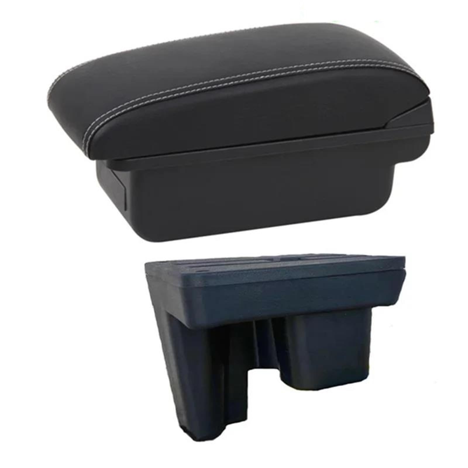 Dtsgcx B1 White Line Car Center Console Armrest Storage Box Modification Retrofit Leather Interior Accessories For Hilux(B1 White Line)