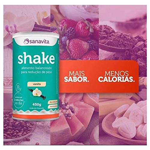 Shake Substituto de refeição Sanavita 450g Baunilha