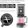 Cuchilla de repuesto compatible con Ninja Deluxe NC500, paleta mezcladora para máquina de helados Ninja Creami NC501 CN501CO NC500C NC501C NC501H 4